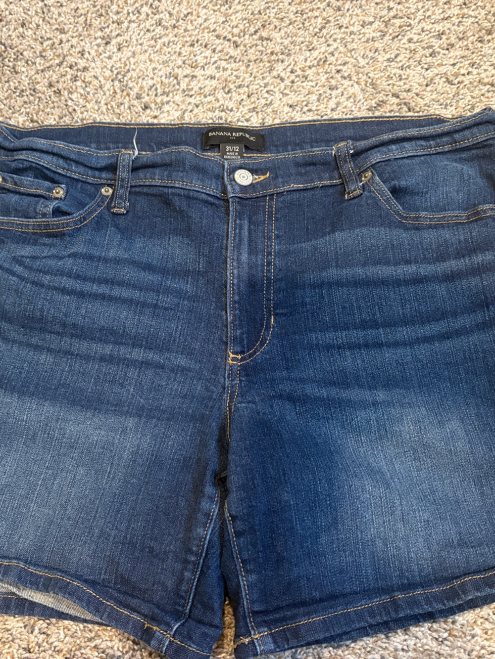 Banana Republic Women's Dark Blue Denim Shorts